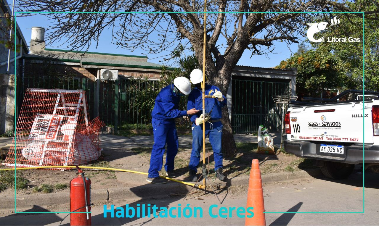 LITORAL GAS: Amplió su red, El Gas Natural llegó a Ceres, Provincia de Santa Fe.