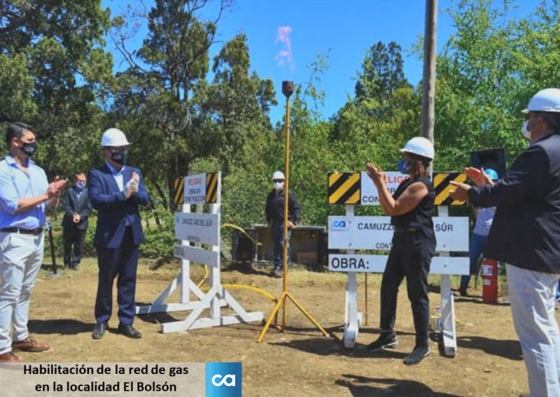 CAMUZZI realizó la habilitación de la red de gas en la localidad El Bolsón, provincia de Rio Negro