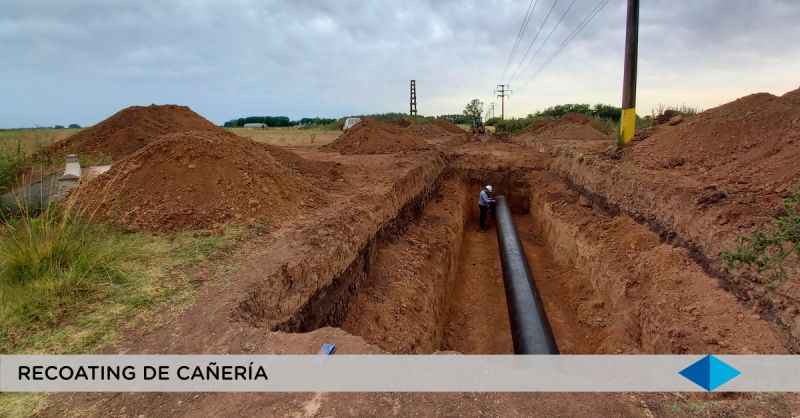 METROGAS, inspeccionando el recoating del tramo V en la interferencia con la traza de la futura Autopista Presidente Perón (Continuación del Camino del Buen Ayre)